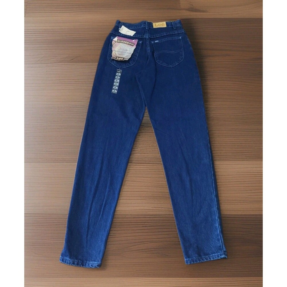 VTG 1985 Lee Relaxed Fit Jeans NWT Deadstock 5 M High Rise Tapered Mom USA Made
